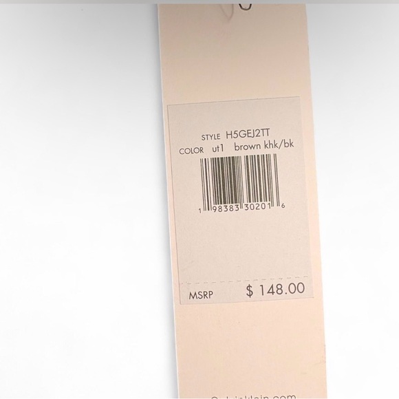 Calvin Klein Logo Patterned Brown Crossbody Bag - Picture 5 of 8